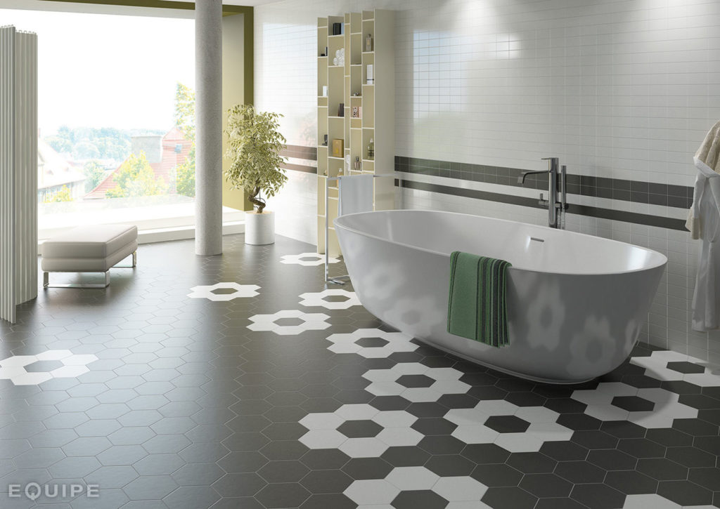 Hexatile Harmony Black & White 7x8