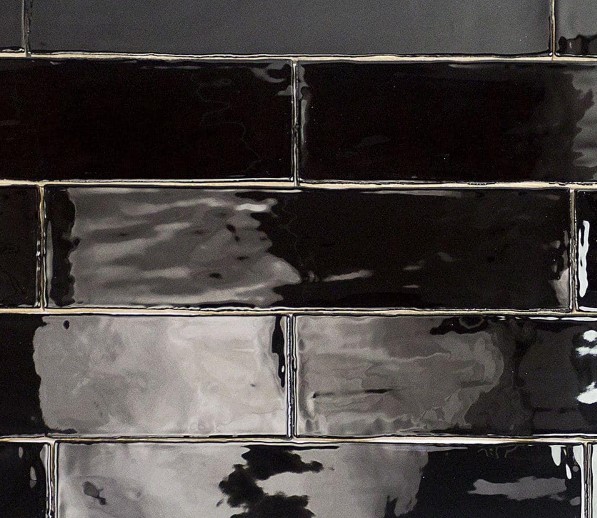 Retro Black 3x12 Glossy Subway